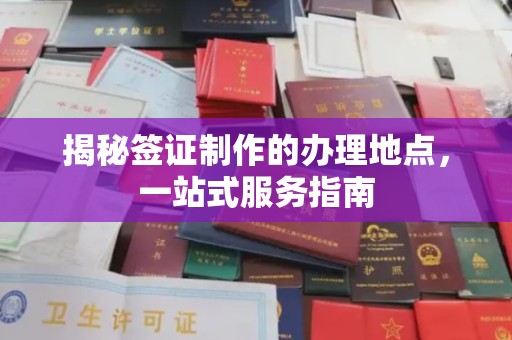 温州揭秘签证制作的办理地点，一站式服务指南