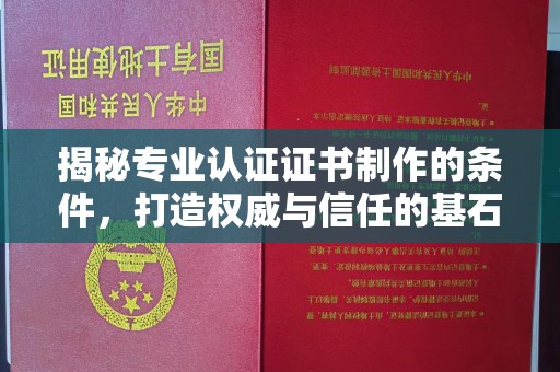 温州揭秘专业认证证书制作的条件，打造权威与信任的基石