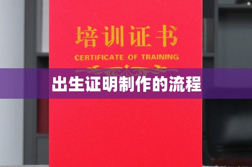 温州出生证明制作的流程