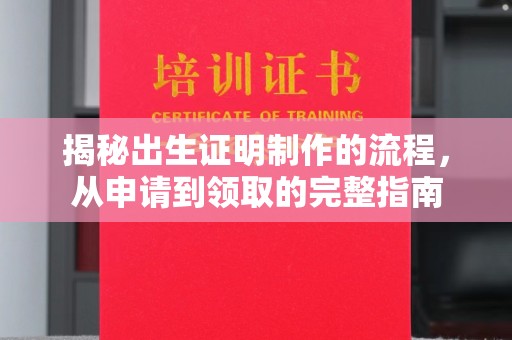 温州揭秘出生证明制作的流程，从申请到领取的完整指南