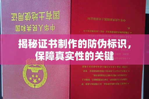 温州揭秘证书制作的防伪标识，保障真实性的关键